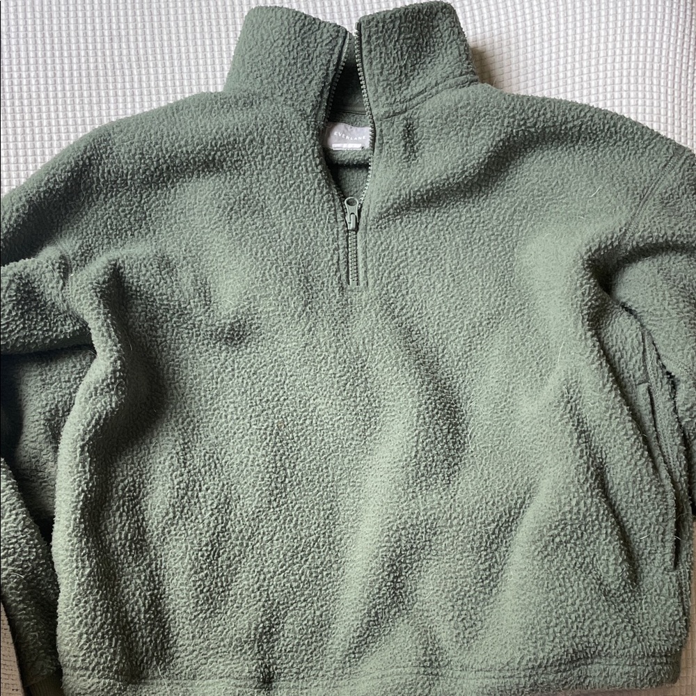 Everlane Green Teddy fleece